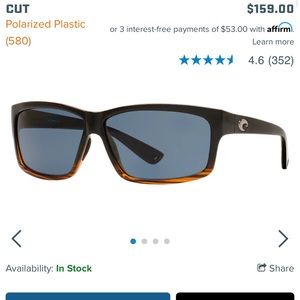 100% genuine Costa CUT UT 52 Polarized sunglasses